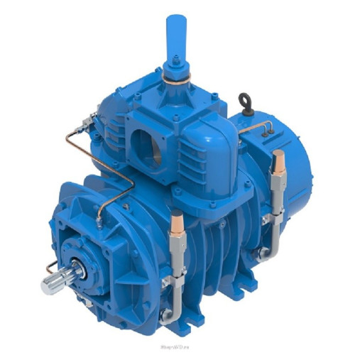 Насос вакуумный лопастной JUROP PNR 142 HDR, левое вращение, руч. 4-х. клапан