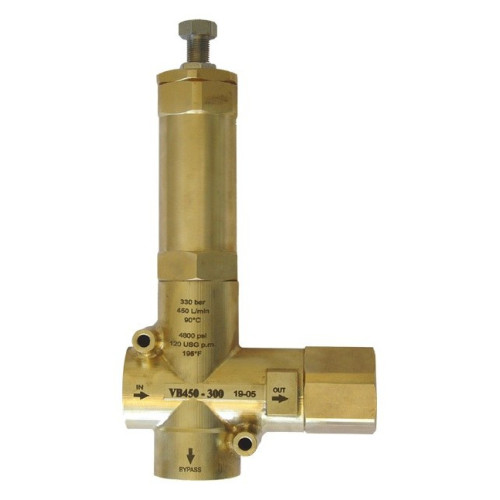 Регулировочный клапан VB 450/200; вход 1"1/4 г, выход 1"1/4 г; By-pass 1"1/2 г. 450 л/мин 220 бар