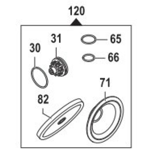 Ремкомплект насоса серии APS 101/121: мембрана NBR (KIT120)