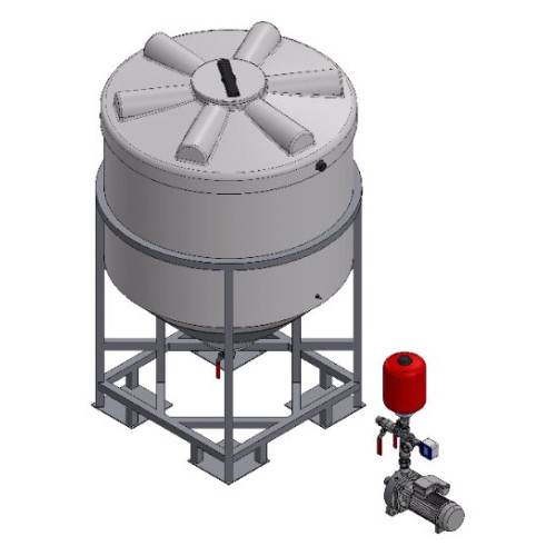 Насосная установка CP_SN-25-140, 100 л/мин 6 бар емкость 1 м3