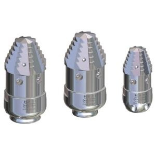 Форсунка каналопромывочная с роторной фрезой сопло 30; вход 1/2"г; бой 6Rх4S