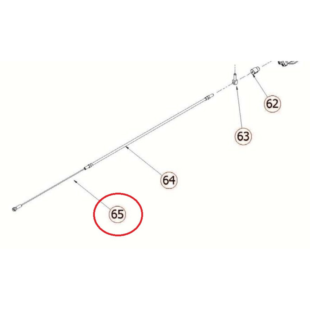 Трос подъема скребка Comet CRS 85BYT