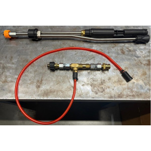 Пенокомплект с эжектором + LS12 2.1мм. + распылительный ствол красный EASYLOCK