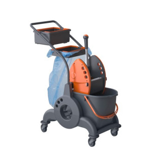 Тележка одноведерная на пластикой раме с мешком GIOTTO 25L