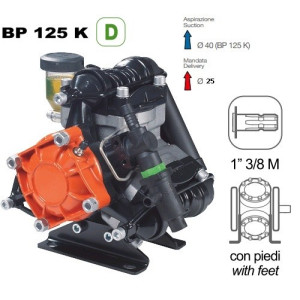 Насос мембранный Comet серия BP125 D 1" (117 л/мин; 20 бар); вал ВОМ 1"3/8