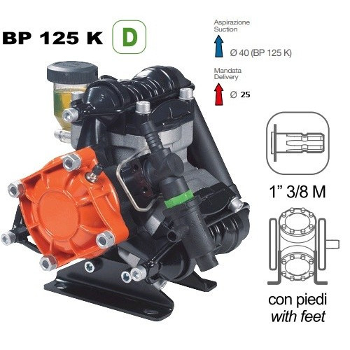 Насос мембранный Comet BP125 D 1