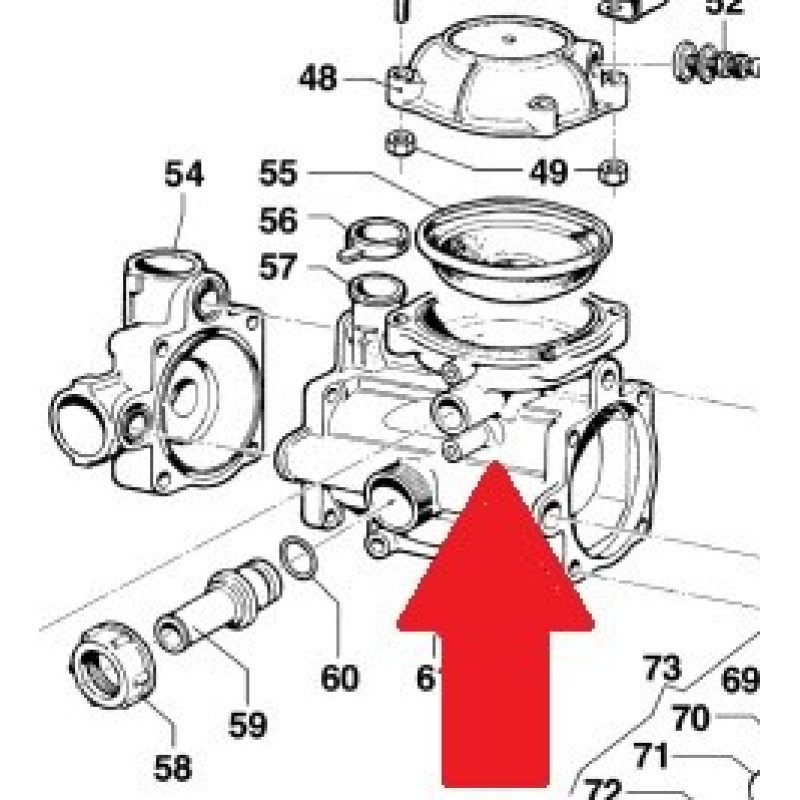 Корпус насоса MC20 - MC25