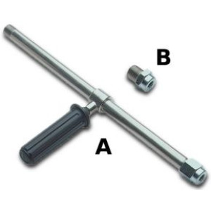 Удлиннитель с рукояткой 800 мм для RL 84 - RL 204; 1/2"ш-1/4"г. 500 бар