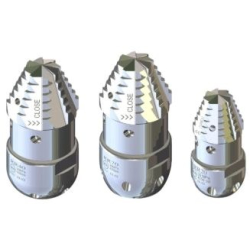 Форсунка каналопромывочная с роторной фрезой сопло 20; вход 1/2"г; бой 6Rх4S