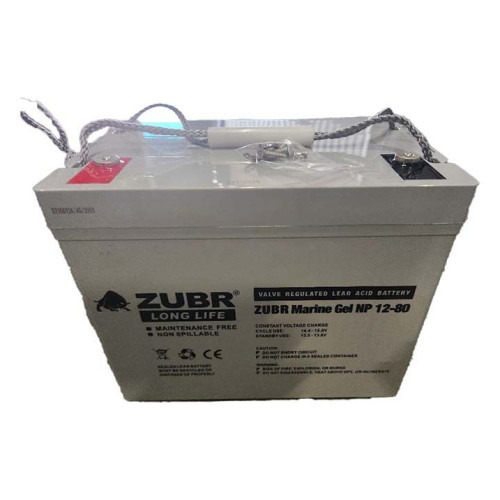 Гелевый аккумулятор батарея ZUBR Gel NP12V 80Ah