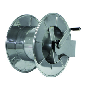 Барабан ручной для рукава 100м. 1/2" (нерж.)1/2"ш.1/2"ш. 400 бар