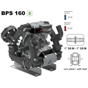 Насос мембранный Comet серия BPS 160 (153 л/мин; 20 бар); вал ВОМ 1"3/8
