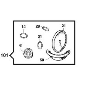 Ремкомплект насоса серии BP 105/125: мембрана NBR (KIT101)