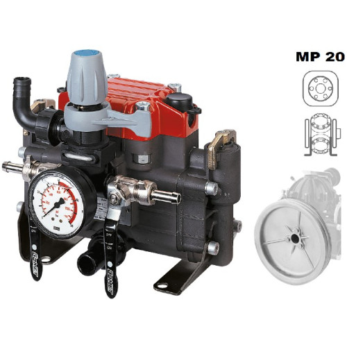 Насос мембранный Comet MP20 30 бар, шкив, 1.2 кВт (6056000800)