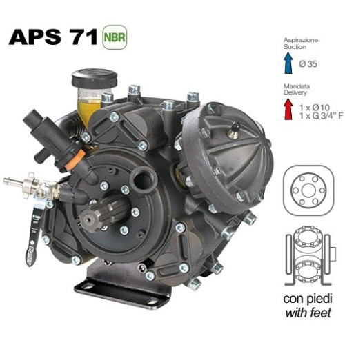 Насос мембранный Comet APS 71 50 бар, 4.7 кВт