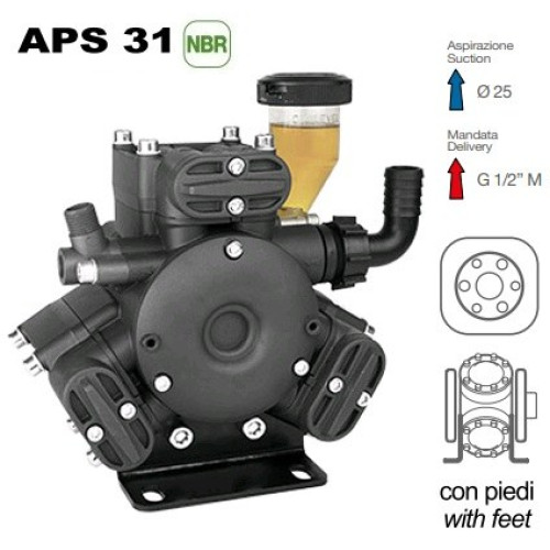 Насос мембранный Comet APS 31 40 бар, 3 кВт