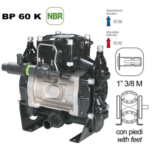 Насос мембранный Comet BP60 20 бар, 2.4 кВт