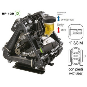 Насос мембранный Comet серия BP130 D (124 л/мин; 20 бар); вал ВОМ 1"3/8