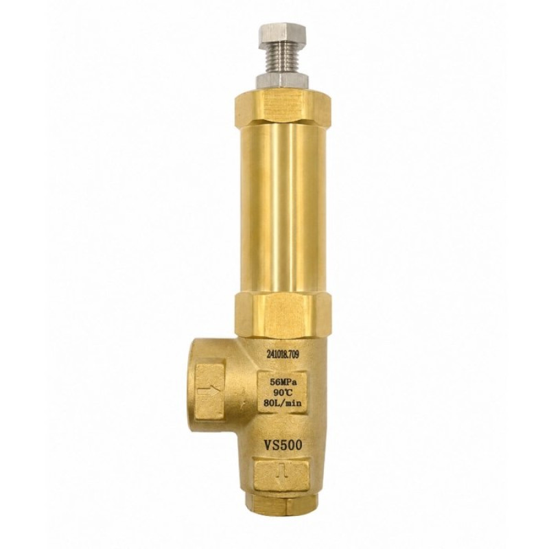 Клапан предохранительный 560 бар,80 л/мин, 90°C, вход G1/2F, выход G3/8F