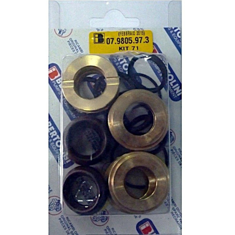 KIT 71/ 07.9805.97.3 Уплотнения плунжеров с бронзовыми кольцами для Bertolini TML, Италия