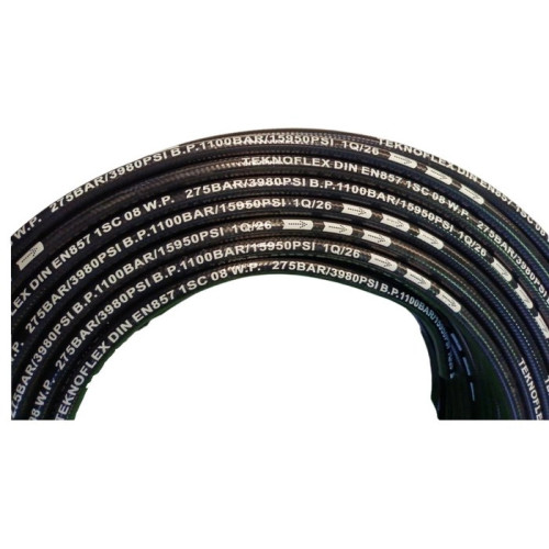 Рукав в/д TEKNOJET FLEXY 1SC 1/4" DN06, 300 bar (бухта 100м)