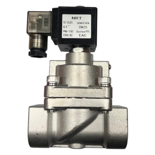 Клапан электромагнитный YSI-25JES, 6-100 бар, DN25, 220 В/AС, G1"F-G1"F, LED (нормально закрытый)