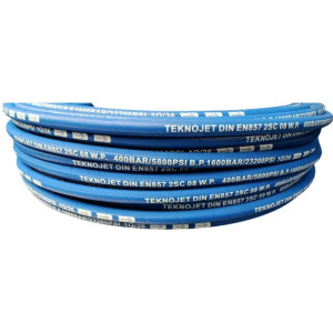 Рукав в/д TEKNOJET 2SC 5/16" DN08, 400 bar, синий (бухта 100м)