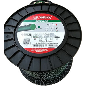 Леска EFCO Greenline (2,4 мм, круглая, 349 метров, катушка)