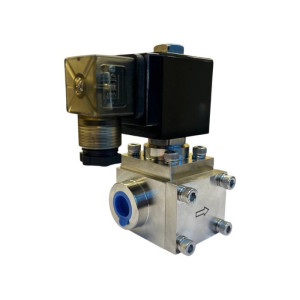 Клапан электромагнитный 160 бар, DN 10 220 В/AС, 3/8"F-3/8"F, LED (нормально закрытый)
