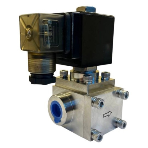 Клапан электромагнитный 160 бар, DN 10 220 В/AС, 3/8"F-3/8"F, LED (нормально закрытый)