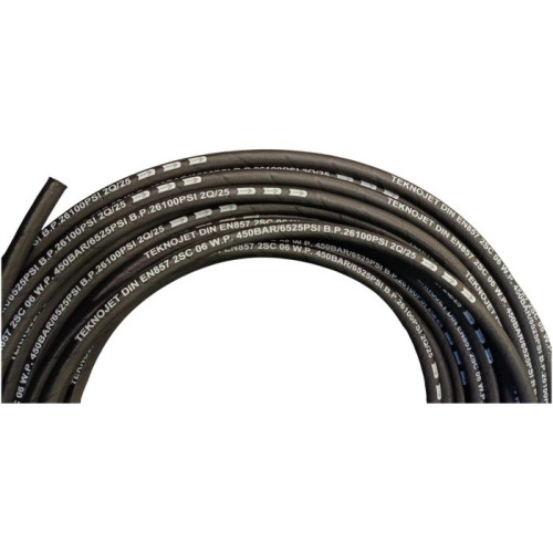 Рукав в/д TEKNOJET 2SC 1/4" DN06, 450 bar (бухта 100м)