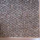 Грязезащитный ворсовый ковер Nova Nop коричневый 40х60 см