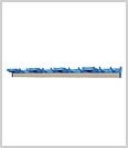 Настенное крепление (направляющая с крючками, резиновые зажимы и боковые заглушки), алюминий 9010