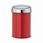 Мусорный бак Brabantia Touch Bin (3л), пламенно-красный + 5 цветов на выбор
