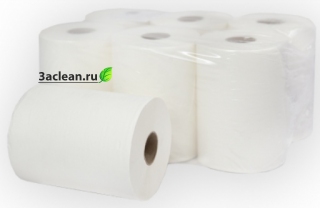 Бумажные полотенца рулонные Комфорт 1-сл, midi, Т-0110А