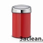 Мусорный бак Brabantia Touch Bin (3л), пламенно-красный + 5 цветов на выбор