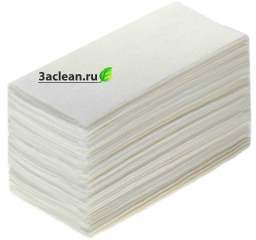 Листовые полотенца Стандарт V-сложения (22х22) 1-сл, 250 л.